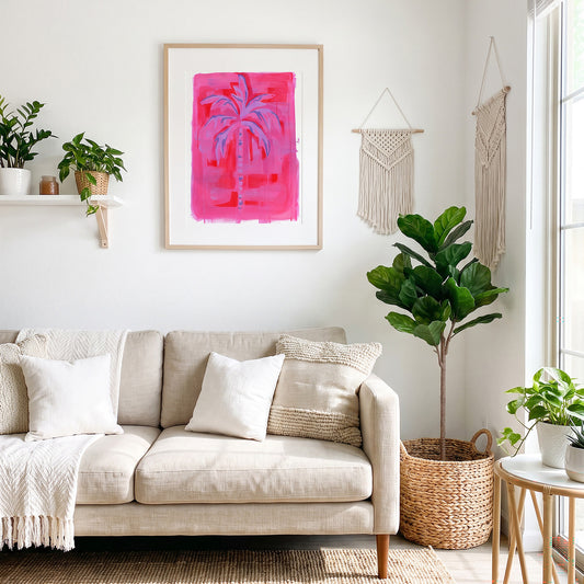 Pink Tropical Palm