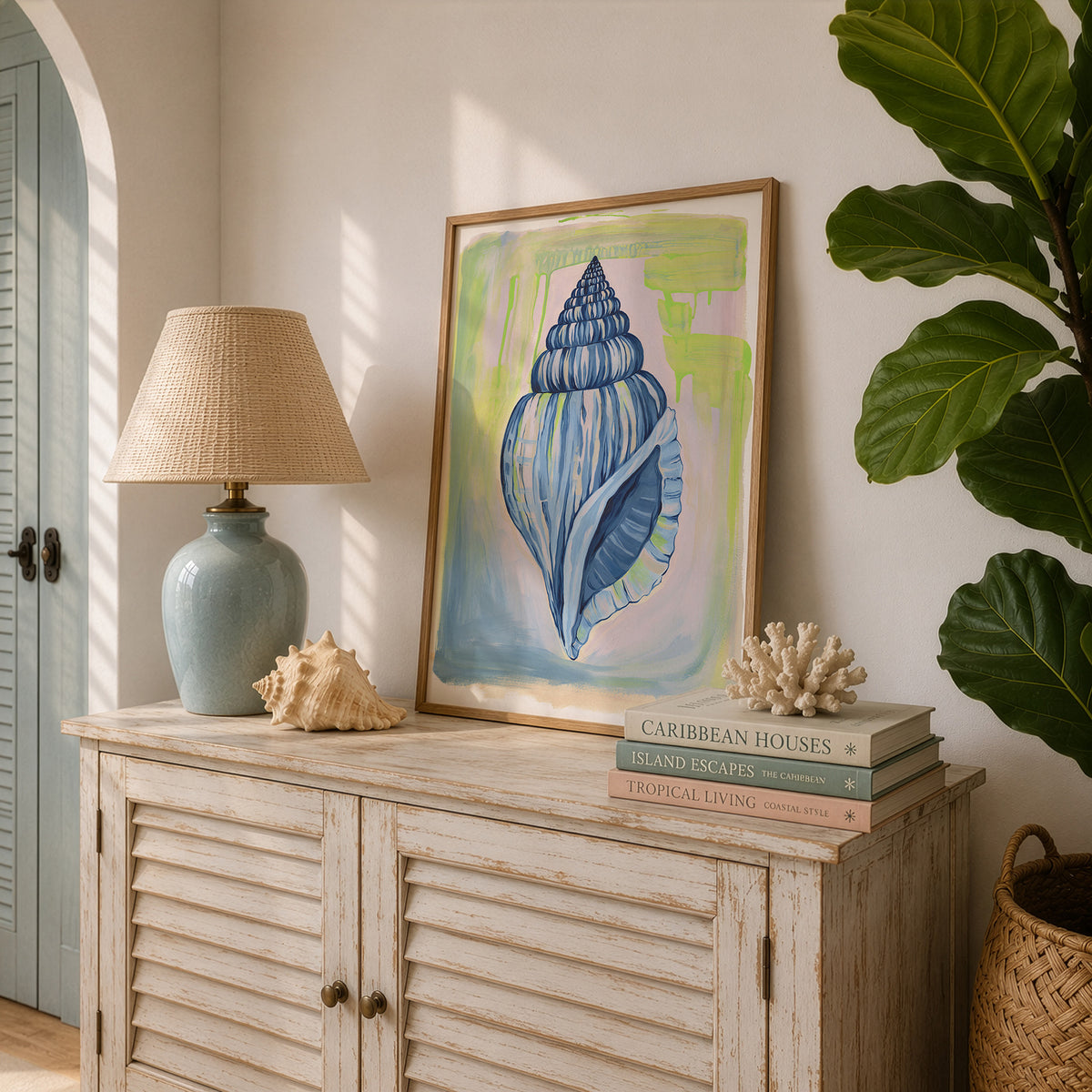 Blue Coastal Seashell