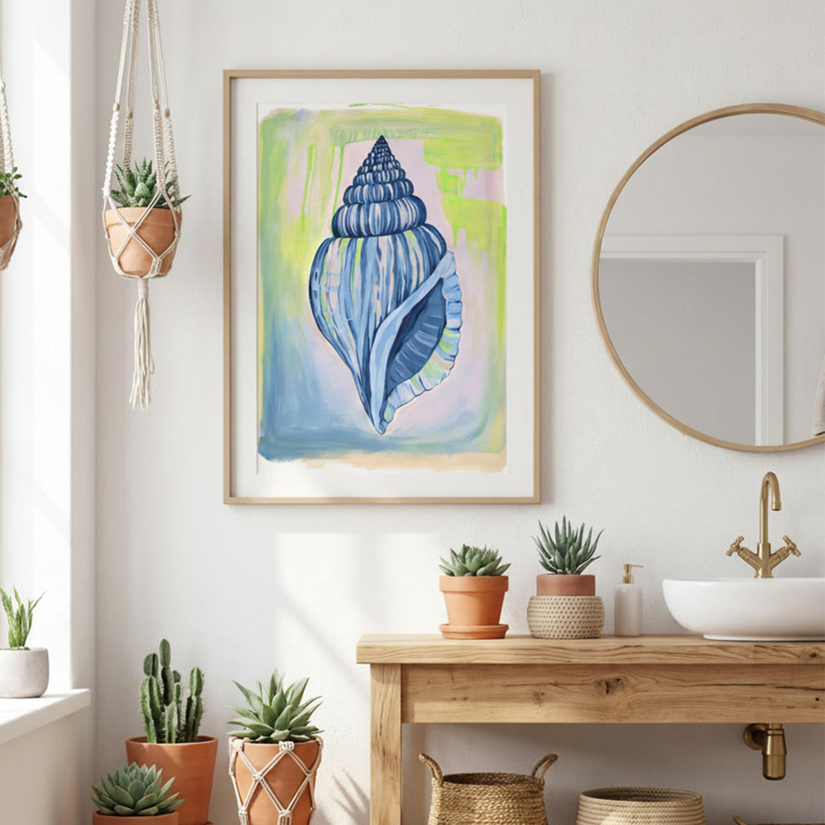 Blue Coastal Seashell
